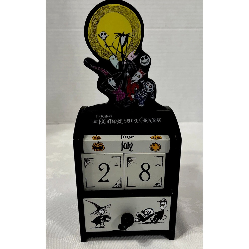 The Nightmare Before Christmas Wooden Perpetual Calendar  by Neca